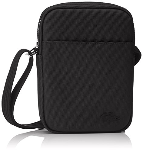 Lacoste NH2340HC Bolso Bandolera Clásico para Hombre, Color Negro (Black)