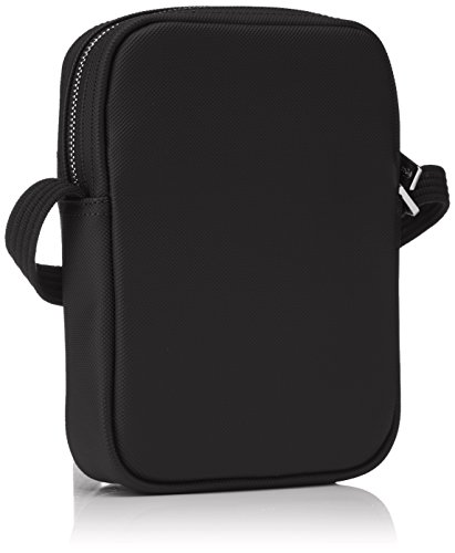 Lacoste NH2340HC Bolso Bandolera Clásico para Hombre, Color Negro (Black)
