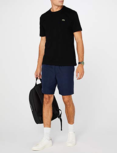Lacoste TH7618, Camiseta para Hombre, Negro (Noir), Large (Talla del fabricante: 5)