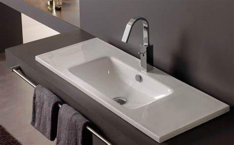 LAVABO SOBREMUEBLE BATHCO DE PORCELANA CALIFORNIA MEDIDAS: 700x390x150