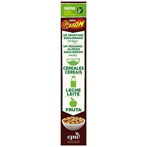 Lion - Cereales con Crema de Caramelo y Chocolate - 4 Paquetes de 400 g