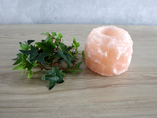 MADAL BAL Portavelas Sal 700 Gr, Cristal, Naranja