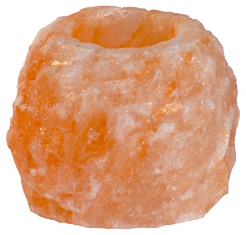 MADAL BAL Portavelas Sal 700 Gr, Cristal, Naranja