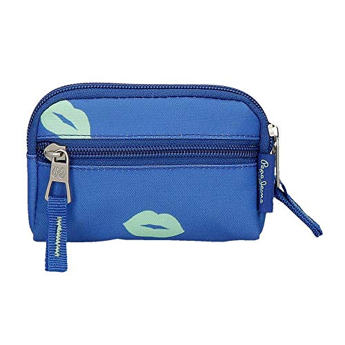 Monedero Pepe Jeans Ruth, Azul, 12x8x2 cm