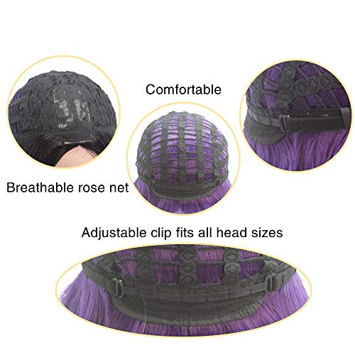 MUZI WIG Anime Cosplay Peluca con Gorra de Peluca Gratis para My Hero Academia (Shoto Todoroki 1)