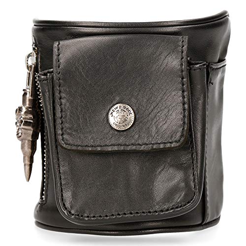New Rock Brazalete Piel ORIGINAL cremalleras M.MUNE002-C1