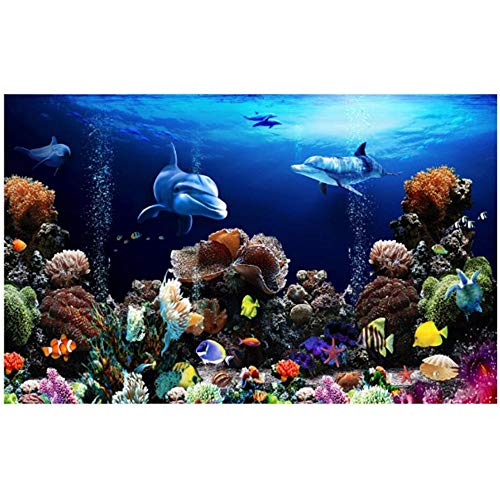 Newberli Custom Art Mural Wallpaper Photo Diy 3D Alta Calidad Coral Reef Background Wall Of The Sea World Wallpaper