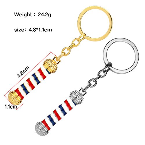 Nikgic Keychain Peluquería Firmar Aleación Silver Adecuado para Parejas Llaveros 1ps