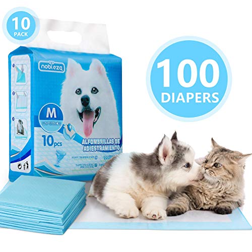 Nobleza - 100 x Empapadores Perros Alfombrilla higiénica de Entrenamiento para Perros. Ultraabsorbente 60cm*60cm.