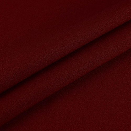 Overdose 2018 Summer Women Boho Long Evening Party Cocktail Empire Chiffon Casual Beach Dress V-Neck Sling Super Fashion Sundress (S, Rojo)