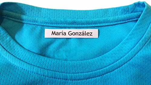Pack de 146 etiquetas para marcar ropa y objetos. (Paleta 5) 50 etiquetas de tela + 84 etiquetas adhesivas + 12 etiquetas para zapatos + 1 llavero