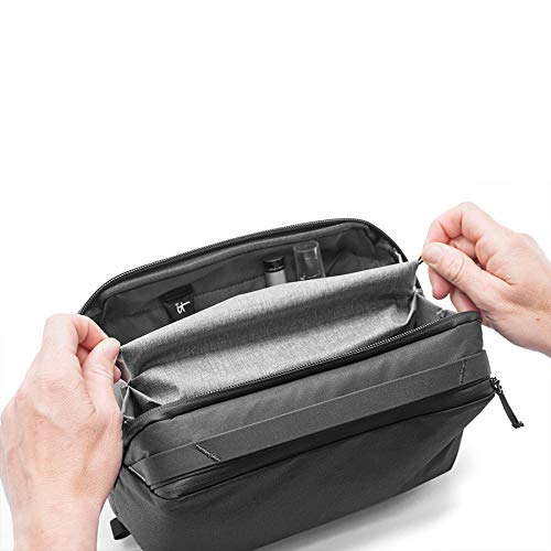 Peak Design BWP-BK-1 Bolsa de Aseo Nylon Negro 2,5 L - Bolsas de Aseo (Nylon, Negro, Monótono, Cremallera, 2,5 L, 260 mm)