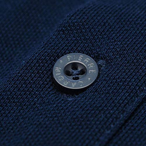 Pierre Cardin - Polo de corte clásico para hombre, con franja en el cuello y las mangas Multicolor azul marino XXL