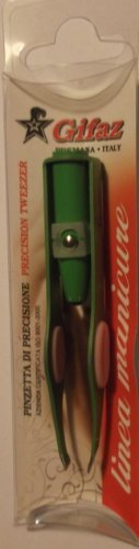 PINZA PARA PESTAÑAS CON LUZ Y POGGIADITO VERDE