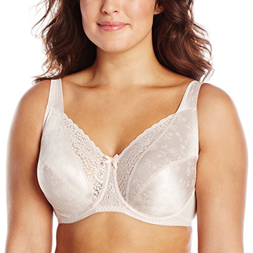 Playtex Women's Secrets Signature Floral Underwire Bra, Sandshell,38C