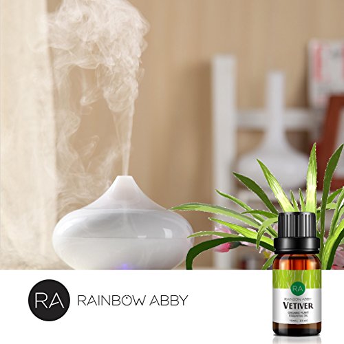 RAINBOW ABBY Vetiver Aceite Esencial de Aromaterapia Ahora Aceites Esenciales Orgánicos Puros Establecidos Para Difusor