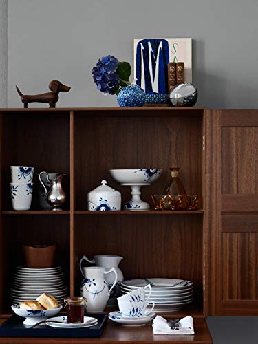 Royal Copenhagen Blue Fluted Tetera, porcelana, Color blanco y azul