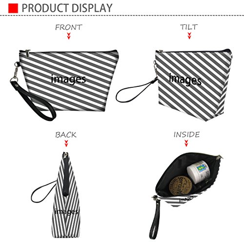 Showudesigns - Neceser de piel para cosméticos, lápices, artículos de tocador, práctico bolso para adolescentes y mujeres French Bulldog 2 talla única