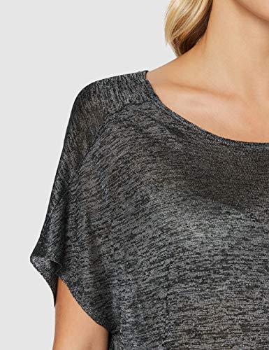 Sisley Sweater H/s suéter, Grey Melange 89r, XS para Mujer