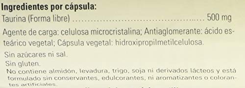 Solgar Taurina Cápsulas vegetales de 500 mg - Envase de 50