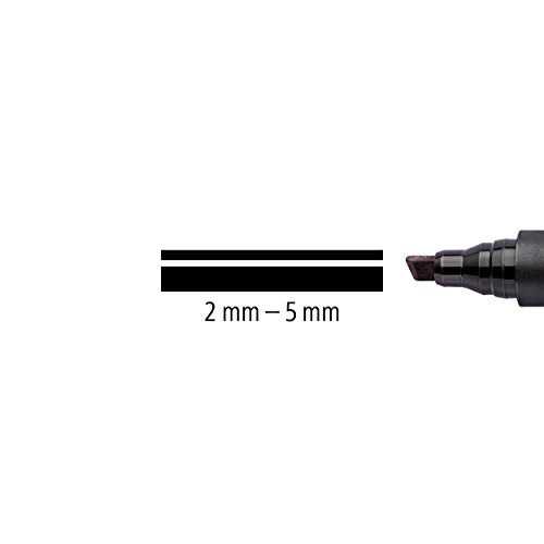 Staedtler Lumocolor 350 WP8. Rotuladores permanentes con punta biselada. Estuche con 8 marcadores de colores variados.