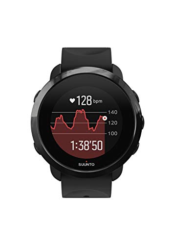 Suunto 3 Fitness - Reloj Multideporte con GPS y pulsómetro incorporado, Pantalla Matricial, Unisex Adulto, Negro/Negro (All Black), Talla Única
