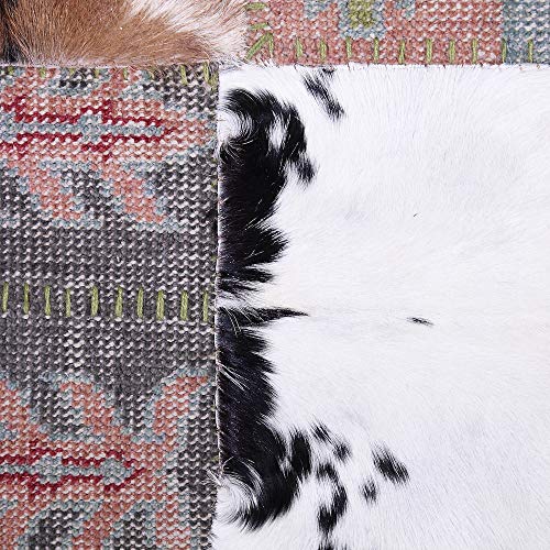 The Rug Republic - Alfombra de aramis (160 x 230 cm, lana y piel natural)