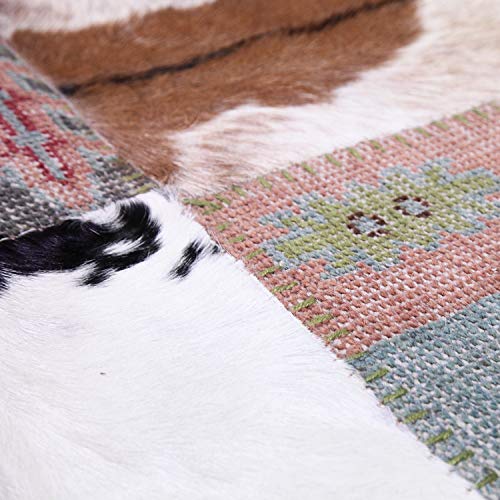 The Rug Republic - Alfombra de aramis (160 x 230 cm, lana y piel natural)