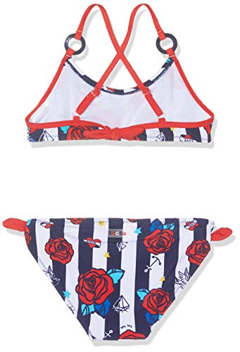 Tuc Tuc Bikini Rayas NIÑA Tattoo, Azul (Azul 16), 4 años (Tamaño del Fabricante:4A) para Niñas