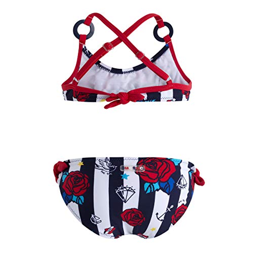 Tuc Tuc Bikini Rayas NIÑA Tattoo, Azul (Azul 16), 4 años (Tamaño del Fabricante:4A) para Niñas