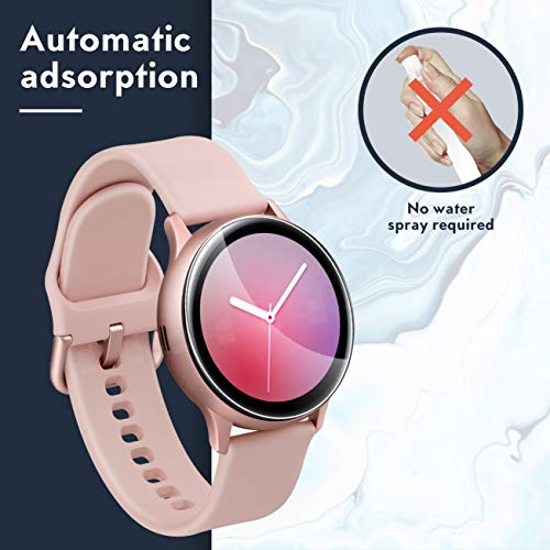 UniqueMe [5 Pack] Protector de Pantalla para Samsung Galaxy Watch Active 2 40mm, [Flexible] Película Transparente de Burbuja de TPU Huella Digital Disponible Suave
