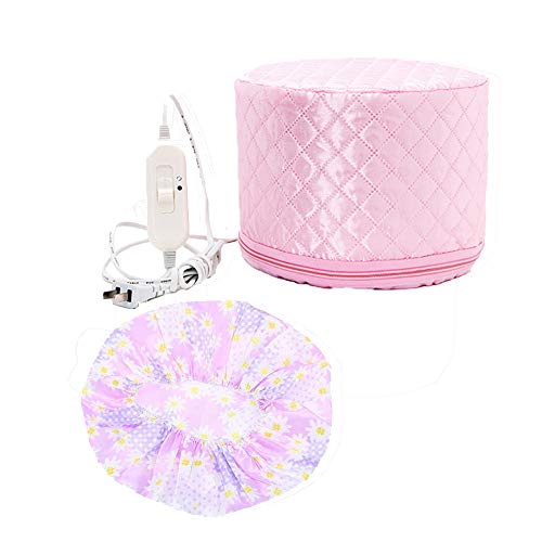 Vaporizador para el cabello Gorro para el cuidado del cabello Gorro para SPA Tratamiento térmico de vapor Belleza Sombrero de alimentación con 2 modos de control de temperatura