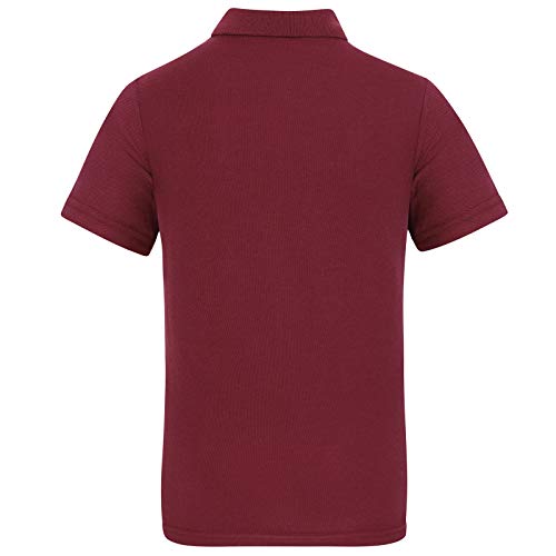 West Ham United FC Polo Oficial Para Hombre - con el Escudo del Club - Granate - S