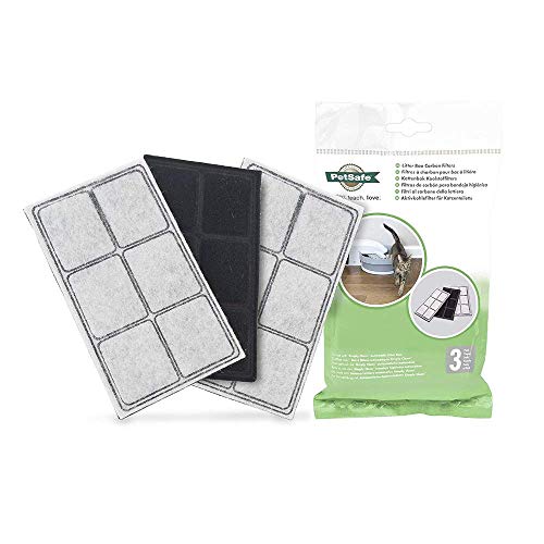 Petsafe Filtros De Carbono De Repuesto Para Bandeja Higiénica De Petsafe, 3 Unidades - Uso Con El Arenero Automático Para Gatos Simply Clean De Petsafe