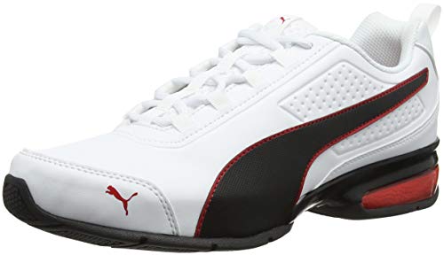 PUMA Leader VT SL, Zapatillas para Correr de Carretera para Hombre, Blanco White Black/Flame Scarlet, 41 EU