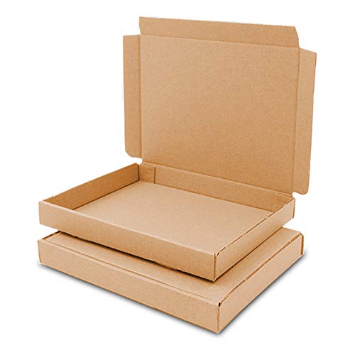 100 cajas grandes para cartas (165 x 125 x 20 mm), color marrón GB-0 A6 para envío de cartas DHL DPD GLS H