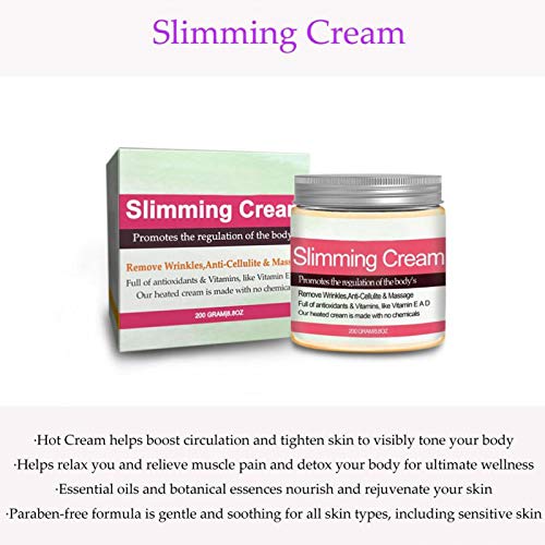 200g Crema para modelar el cuerpo Crema adelgazante Lifting corporal Crema de masaje reafirmante y reafirmante para la cintura Abdomen Modelado de piernas Cintura, abdomen y glúteos