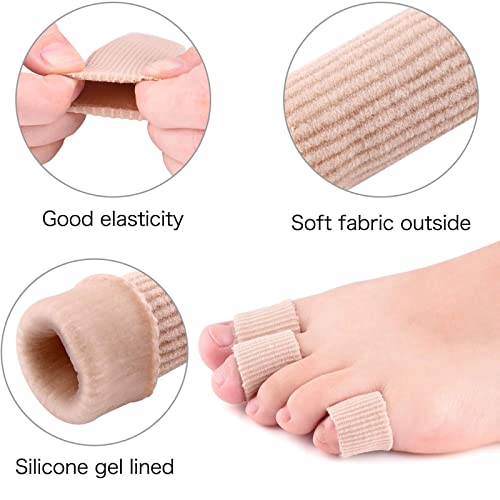 3pcs protección de dedos de gel protectores para dedos de los pies separador de dedos Protectores de Dedos Del Pie Mangas de gel suave para tubos del pie para Callos Ampollas Dedos de Pies y Manos