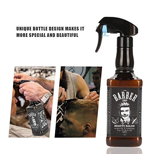 500 ml botella de spray de plástico rociador de peluquería salón peluquería peluquería rociador de peluquería herramientas para el cabello herramienta de plantación de flores(Brown)