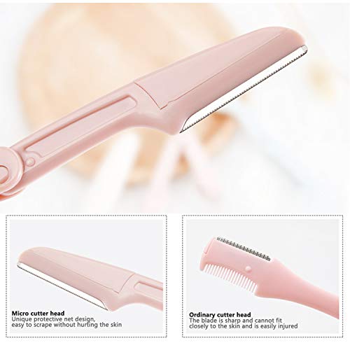 6 piezaseyebrow blades，corta cejas，cuchilla facial mujer，cuchillo de afeitar，Cuchillas de afeitar para rostros masculinos y femeninos