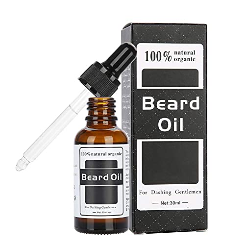 Aceite de crecimiento de la barba, aceite de barba para hombres para el pelo facial grueso asequipaci243;n de la palma y el t233; de la palma y el t243;nico de la barba de la barba para el crecimiento