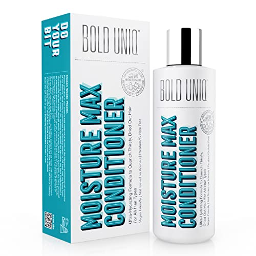Acondicionador Hidratante Para Cabello y Cuero Cabelludo Secos - Da Hidratación y Brillo - Repara Cabello Seco, Dañado, Rizado, Encrespado y Roto - Aprobado PETA, Vegano - Sin Sulfatos y Parabenos.