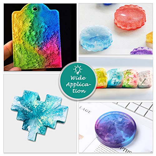 Alcohol Ink Set - 16 botellas de tinta de alcohol con colores vibrantes, tinta concentrada a base de alcohol, pintura de resina epoxi concentrada, ideal para platos de resina Petri, vasos (10 ml)