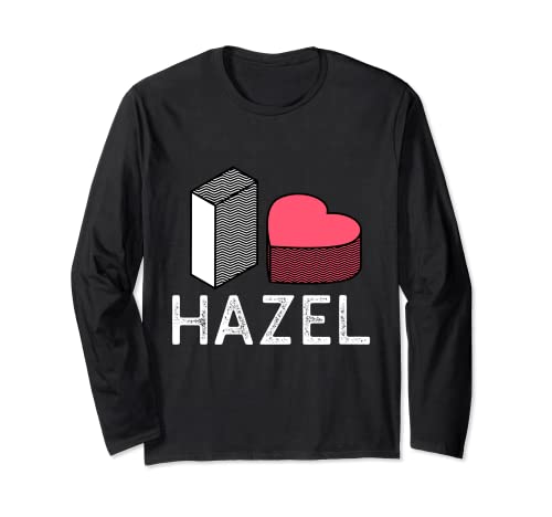 Amo Hazel Nombre Personalizado Hazel Manga Larga