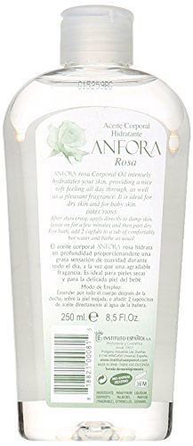 Anfora Aceite Corporal Rosa Body Oil, 8.5 Fluid Ounce by Anfora