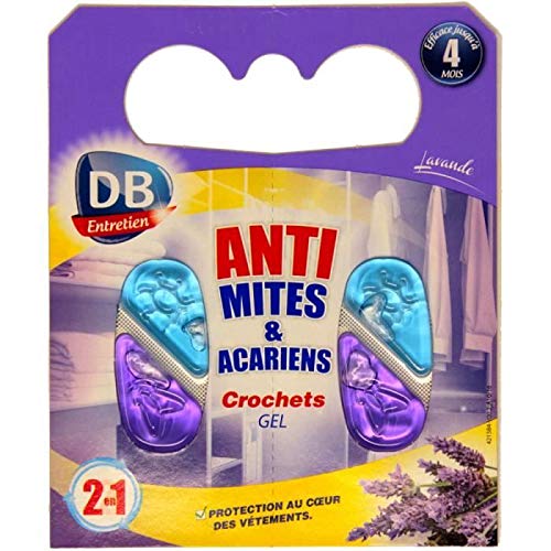 Anillos antipolilla y Gel Anti ácaros, Aroma de Lavanda x 2