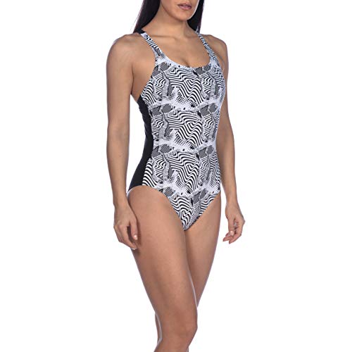 Arena W Cradle Back One Piece Bañador Bodylift Mujer Viola Copa B, Black, 40