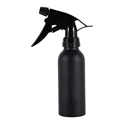 Asixx - Pulverizador de agua para peluquería, para salones de peluquería profesionales, para regar flores o para limpiar (aluminio negro)