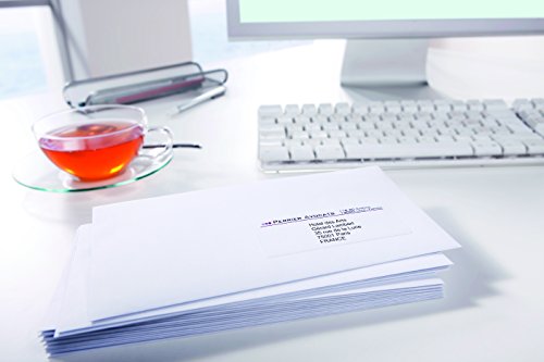 Avery España L7163-100 - Pack de 100 folios de etiquetas para correspondencia y envío, 99.1 x 38.1 mm, color blanco