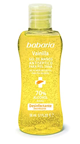 BABARIA Gel de manos hidroalcohólico vainilla, 50 ml